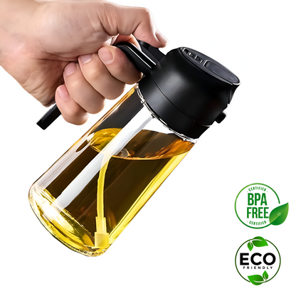 2-in-1 Oil Dispenser 500ml Plastic Bottle - SmartDzone