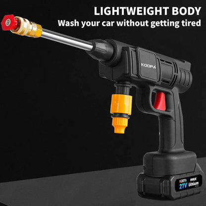 Koopa 60Bar Cordless High-Pressure Car Wash Spray Gun & Foam Generator - SmartDzone