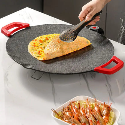 28CM Non-Stick Smokeless Electric Grill Pan, 700W Korean BBQ Griddle Plate - SmartDzone