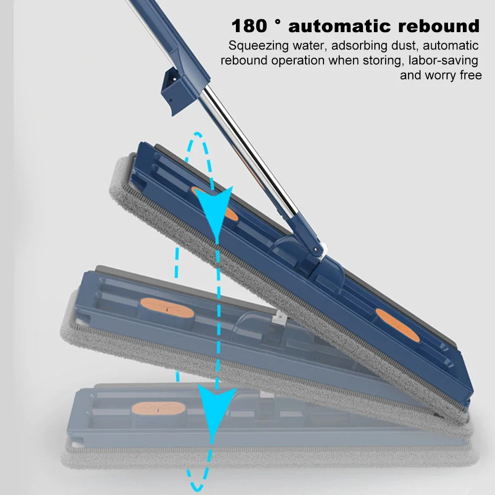 360° Rotating Microfiber Floor Mop with Self-Cleaning Slide System - SmartDzone