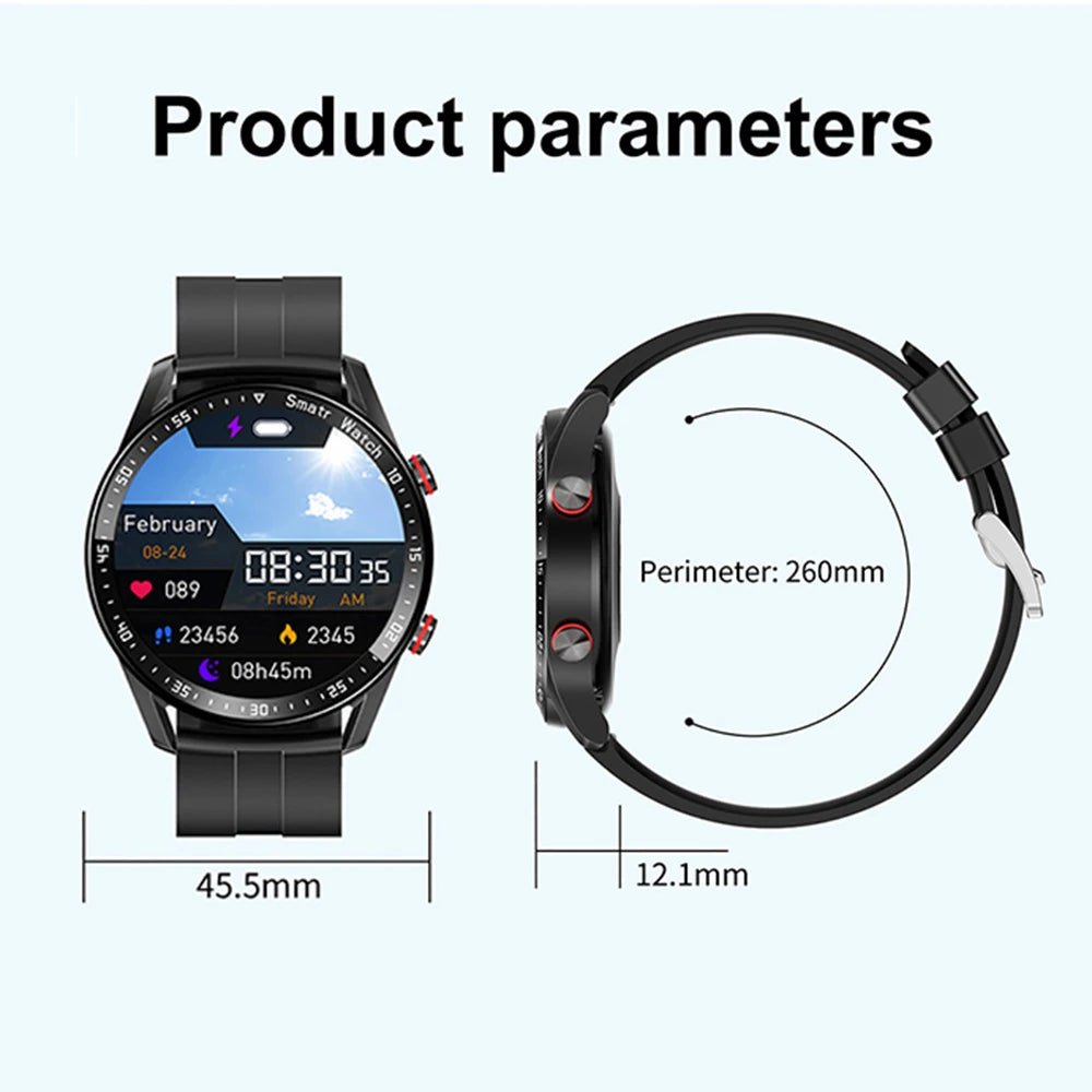 Premium Smartwatch: ECG+PPG, Bluetooth Calls, Music, Sports Mode, Waterproof - SmartDzone