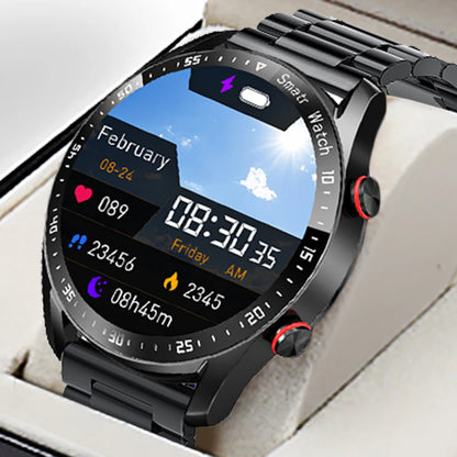 Premium Smartwatch: ECG+PPG, Bluetooth Calls, Music, Sports Mode, Waterproof - SmartDzone